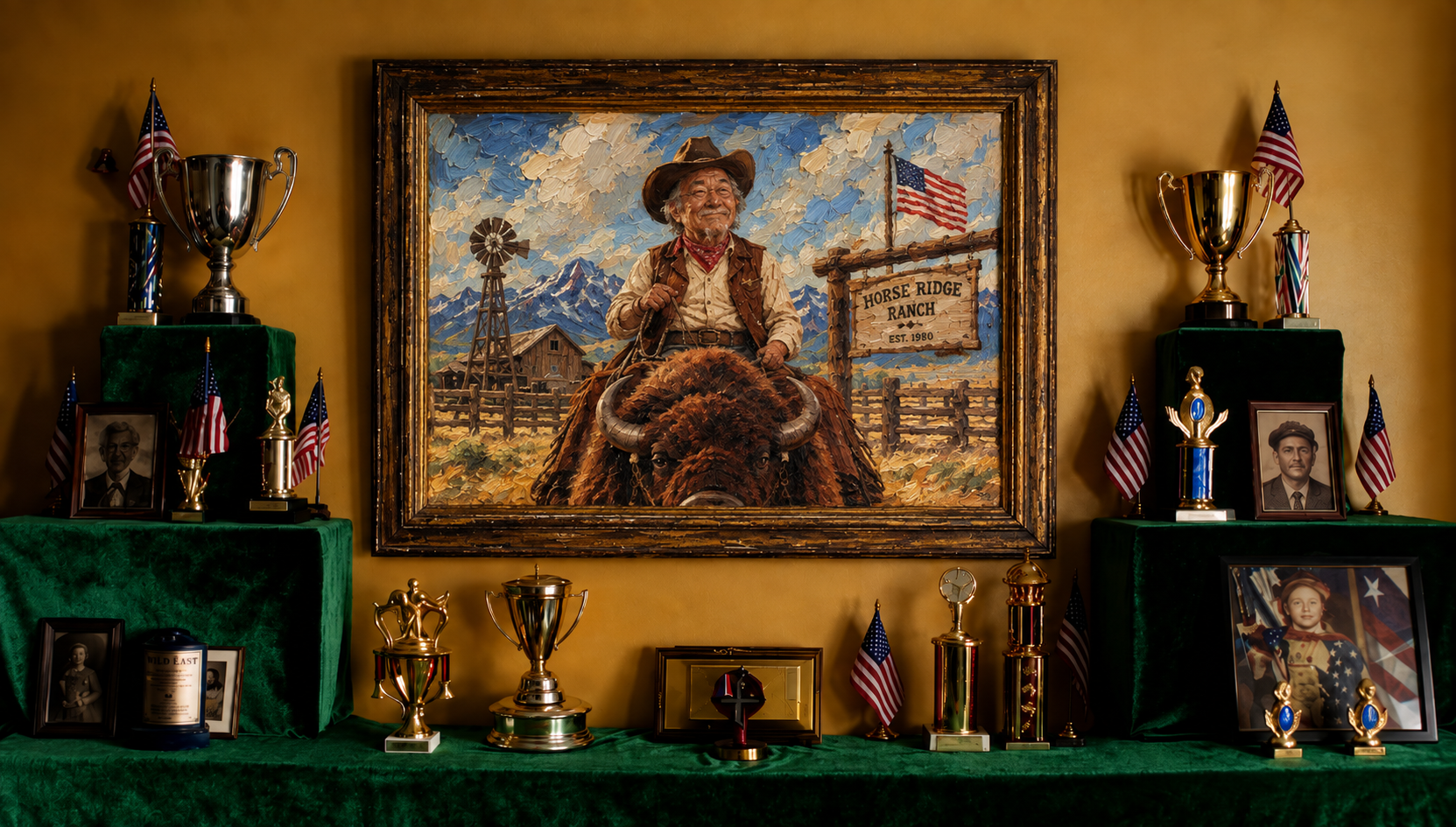 Buffalo portrait room